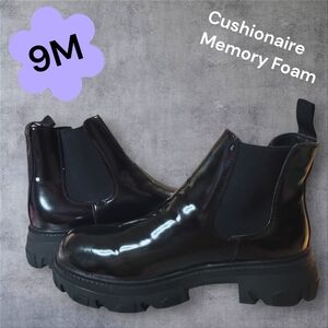 Cushionaire Black Perry Slip On Boots 9M NWOT